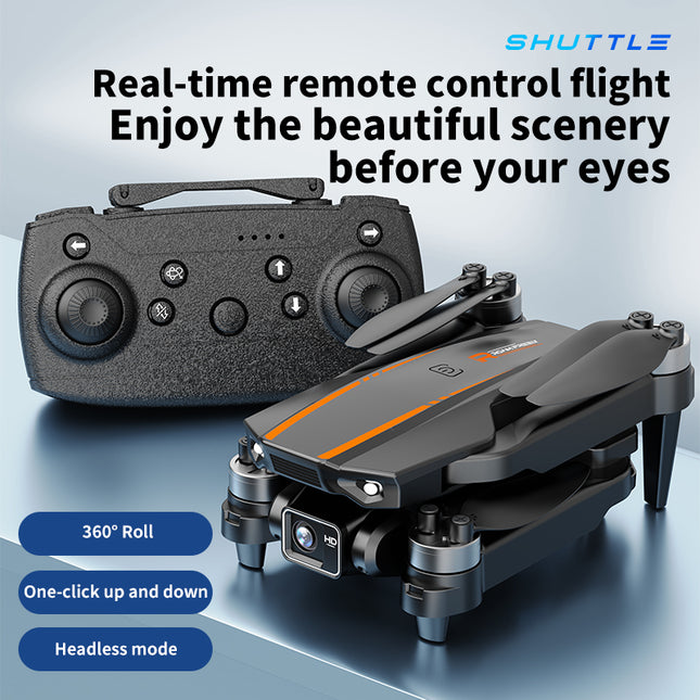 H31 Foldable VR Drone With 360 Flip Camera Adjustable HD Optics Altitude Control Dual Batteries 8-10 Min Flight Bundle Drone Ads Rc Plane