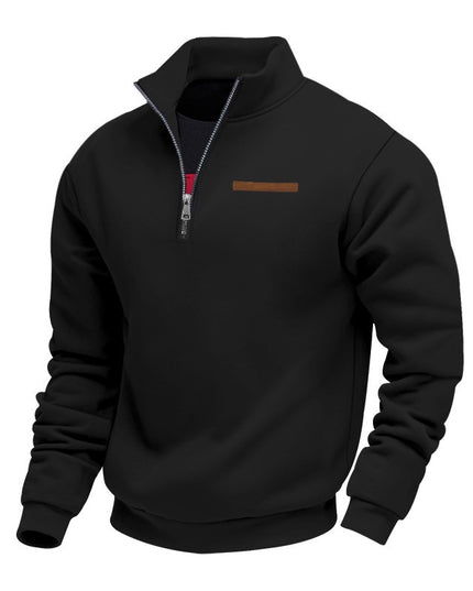 Men's Slim-Fit Fleece-Lined Pullover Sweatshirt – 8 Colors, S–3XL