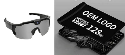 AI Smart Riding Glasses with Built-In Camera – Multiple Lens Types & Storage Options