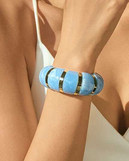 Women's Acrylic Blooming Pattern Bracelet – 9 Unique Designs