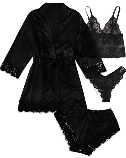 Women's Pajamas Four-piece Set