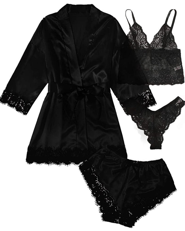 Women's Pajamas Four-piece Set