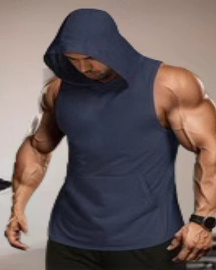 Breathable Lightweight Sweat-wicking Training Tight-fitting Hooded Vest