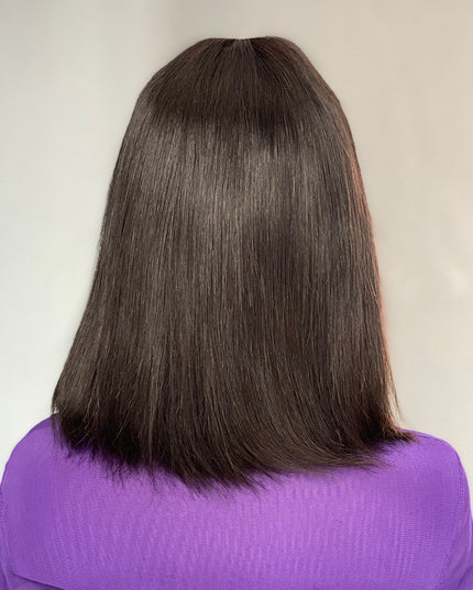 Human Hair Bob Lace Wig – Natural Style, Dyeable & Heat Styleable, 10 & 16 Inches