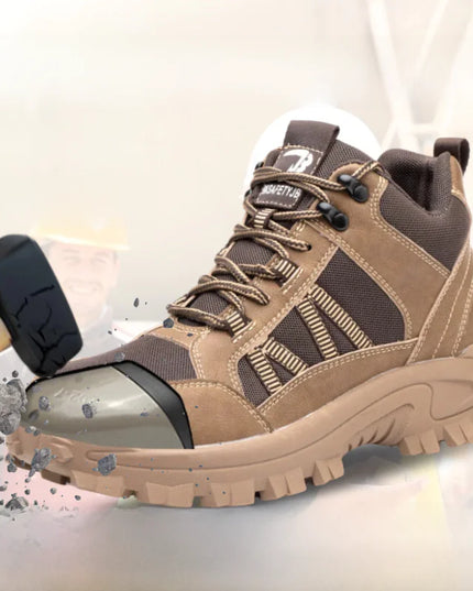 Steel Toe Work Boots for Men and Women, Lightweight & Breathable