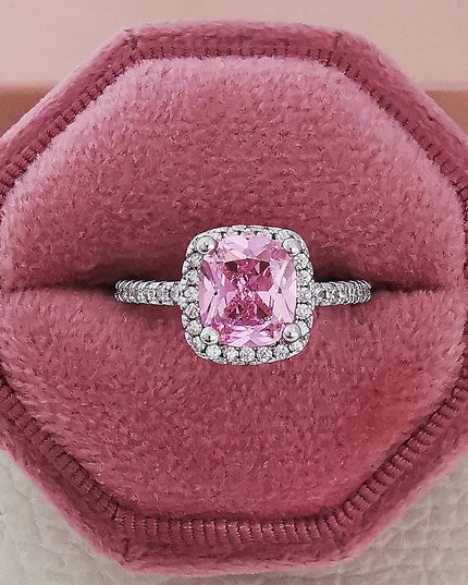 Cubic Zirconia Geometric Ring Collection