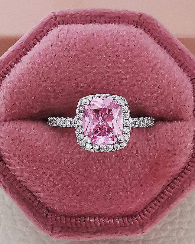 Cubic Zirconia Geometric Ring Collection
