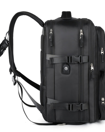Mens Large-Capacity Business Backpack With Dry-Wet Separation Compartments