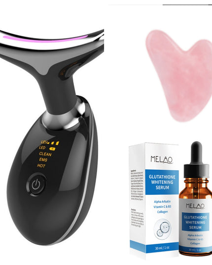 6-in-1 EMS LED Facial & Neck Beauty Device – Ion Therapy, Microcurrent, Heat & LED Photon
