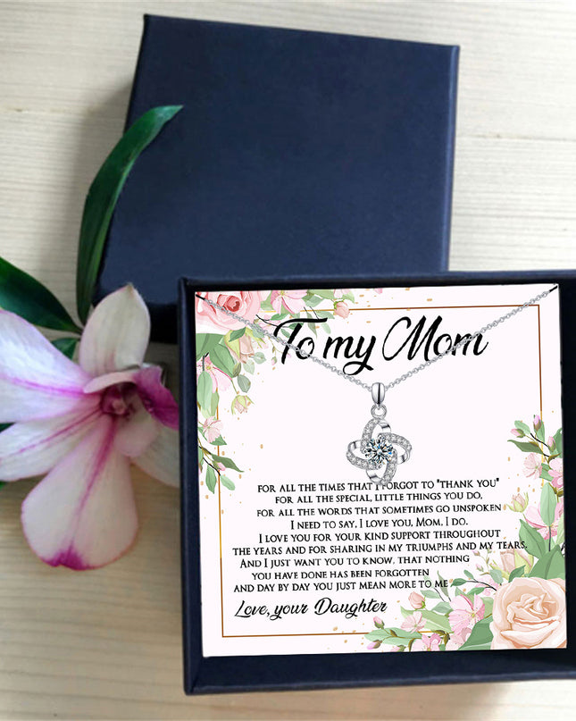 Four-Leaf Clover Lucky Necklace | Mother's Day Gift Set
