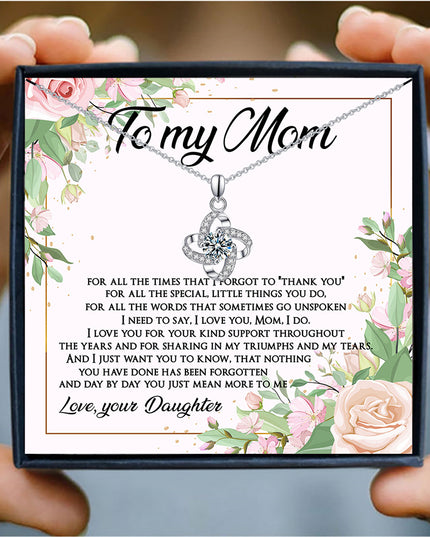 Four-Leaf Clover Lucky Necklace | Mother's Day Gift Set