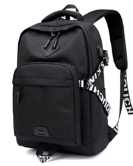 Laptop Backpack with USB Charging Port – 20–35L, Oxford Fabric, 3 Colors