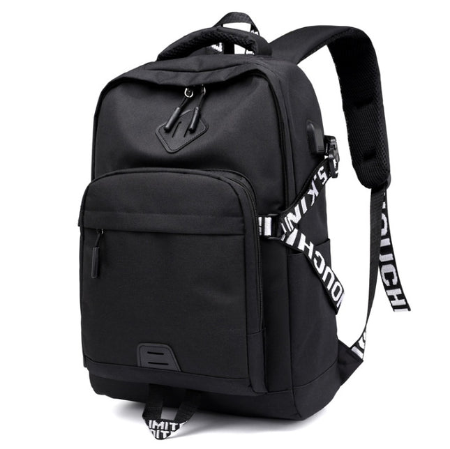 Laptop Backpack with USB Charging Port – 20–35L, Oxford Fabric, 3 Colors