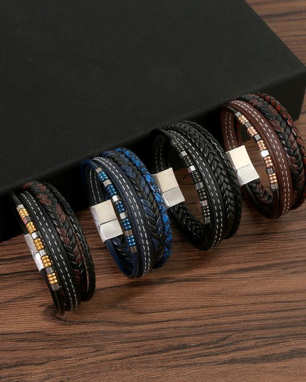 Men's Stainless Steel Magnetic Buckle Bracelets