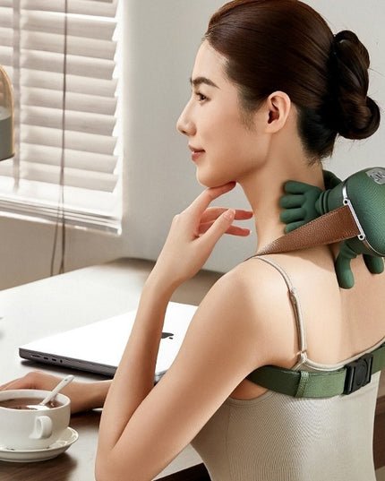 4D Kneading Neck & Shoulder Massager with Heat | Cordless Wireless Relief