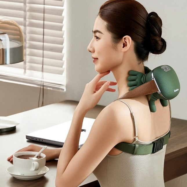 4D Kneading Neck & Shoulder Massager with Heat | Cordless Wireless Relief
