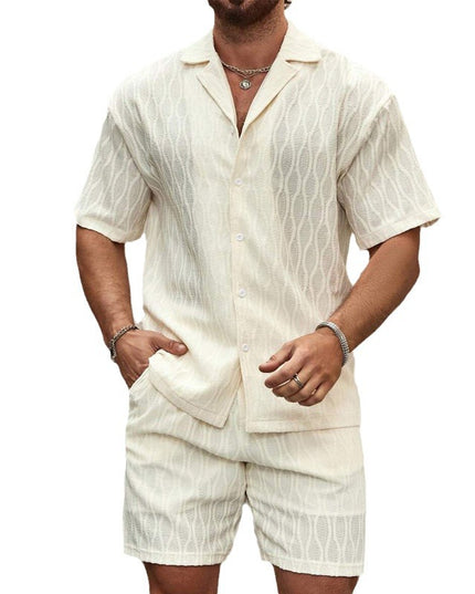 Men's Summer Two-Piece Short - Set — Shirt & Shorts