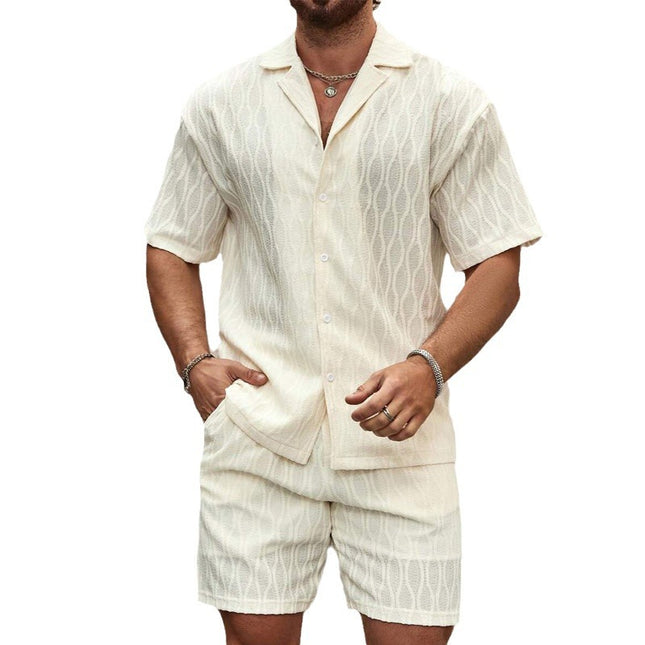 Men's Summer Two-Piece Short - Set — Shirt & Shorts