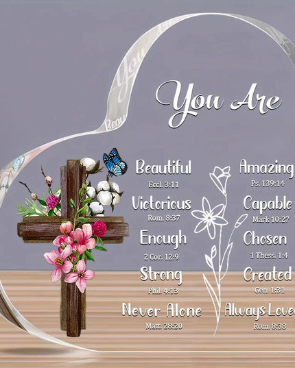 Mother's Day Love Acrylic Desktop Decoration | Transparent Keepsake