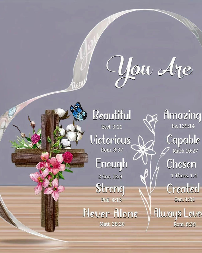 Mother's Day Love Acrylic Desktop Decoration | Transparent Keepsake