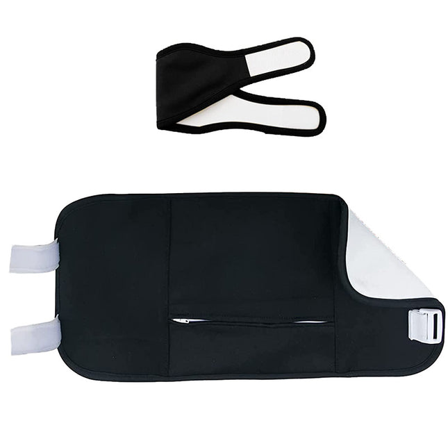 Reusable Castor Oil Pack Elastic Belt Suit – Waist & Neck Bag Set, 4 Colors