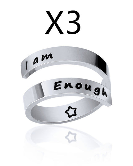 Titanium Steel Open Ring Set – Adjustable Stackable Rings | Silver & Rose Gold | 2–8 Piece Sets