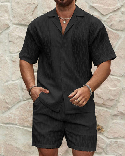 Men's Summer Two-Piece Short - Set — Shirt & Shorts