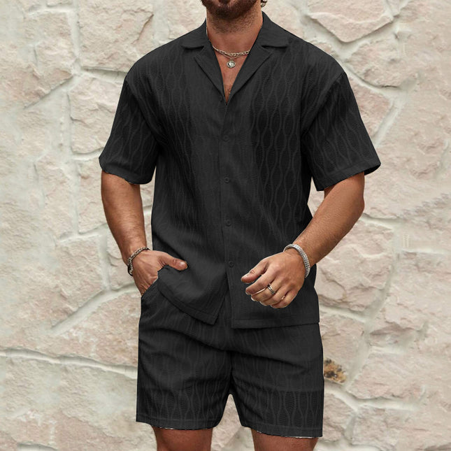 Men's Summer Two-Piece Short - Set — Shirt & Shorts