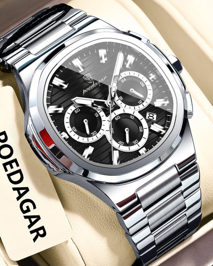 Men's Waterproof Luminous Quartz Watch – 11 Colors