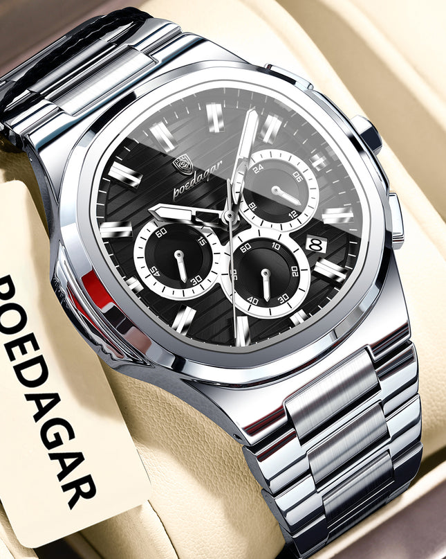 Men's Waterproof Luminous Quartz Watch – 11 Colors