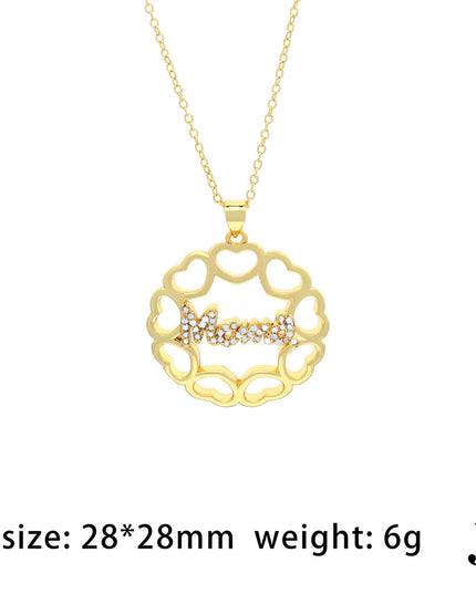 MAMA Rhinestone Necklace | Mother's Day Gift