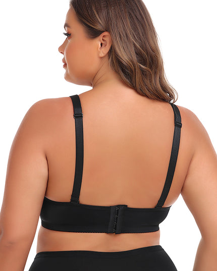 Women's Large Size No Underwire Wide Back Strap Bra