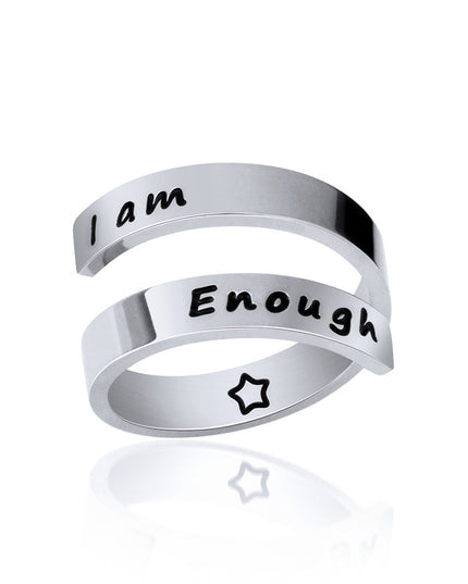 Titanium Steel Open Ring Set – Adjustable Stackable Rings | Silver & Rose Gold | 2–8 Piece Sets