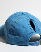 Washed horsetail cap/Lake Blue / Adjustable