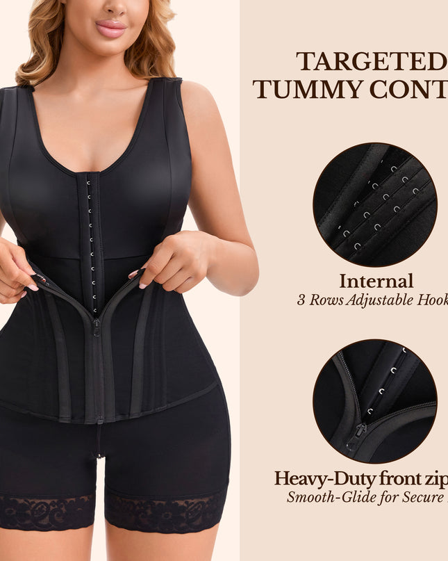 Fajas Colombianas Overbust Shapewear – 11 Steel Bones, Tummy Control, Butt Lifter, S–3XL