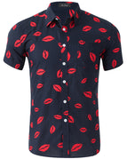 Black lip print / XXL