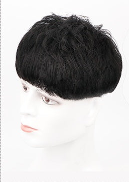 Human Hair Men's Hairpiece – Natural Coverage Topper