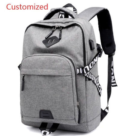 Laptop Backpack with USB Charging Port – 20–35L, Oxford Fabric, 3 Colors