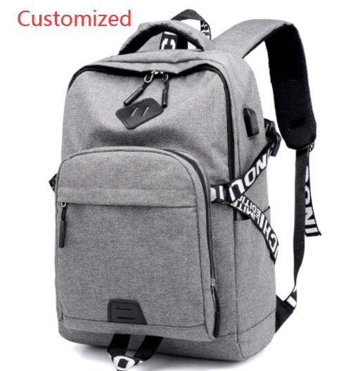 Laptop Backpack with USB Charging Port – 20–35L, Oxford Fabric, 3 Colors