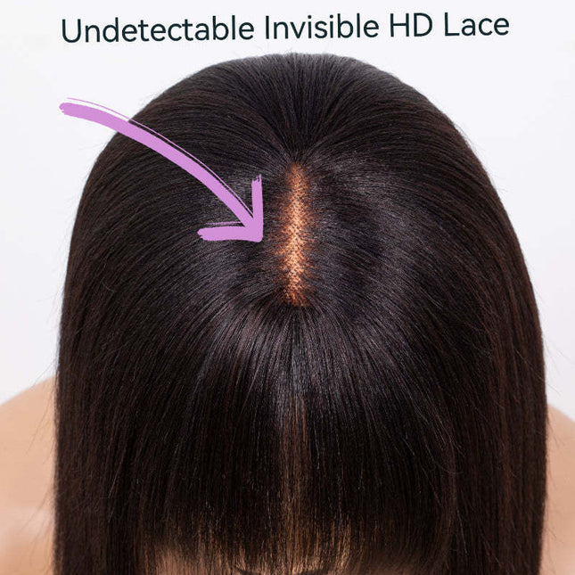 Human Hair Bob Lace Wig – Natural Style, Dyeable & Heat Styleable, 10 & 16 Inches