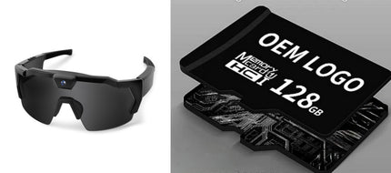 AI Smart Riding Glasses with Built-In Camera – Multiple Lens Types & Storage Options