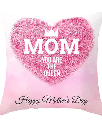 Mother's Day Heart Printing Throw Pillowcase