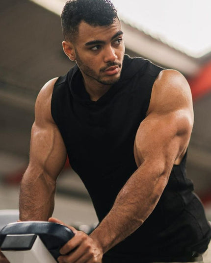 Breathable Lightweight Sweat-wicking Training Tight-fitting Hooded Vest