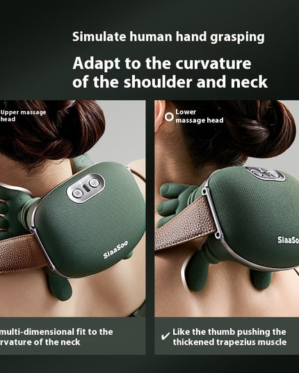 4D Kneading Neck & Shoulder Massager with Heat | Cordless Wireless Relief