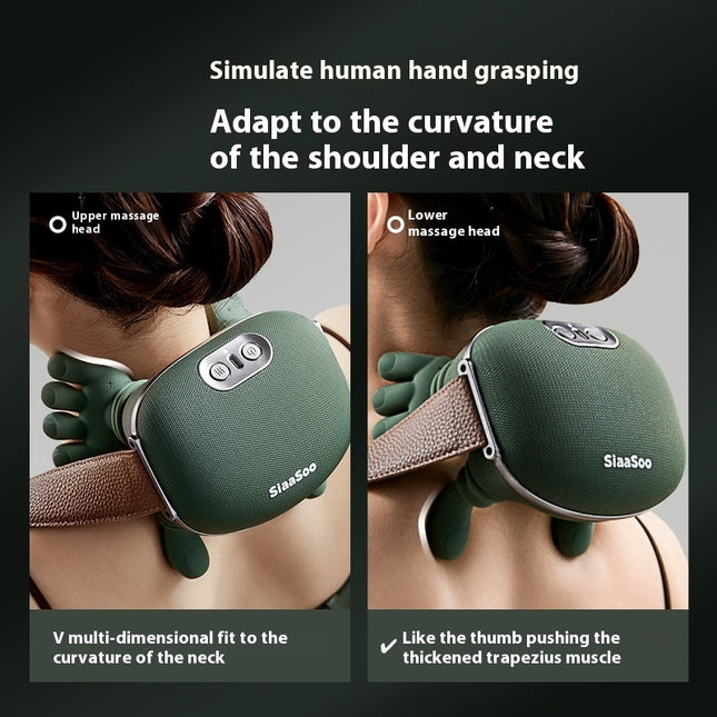 4D Kneading Neck & Shoulder Massager with Heat | Cordless Wireless Relief