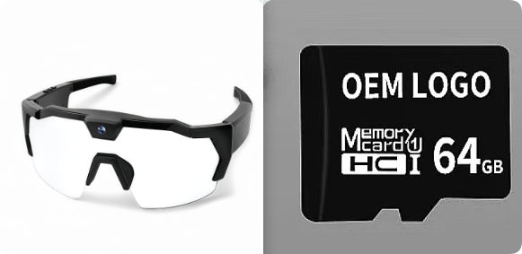 AI Smart Riding Glasses with Built-In Camera – Multiple Lens Types & Storage Options