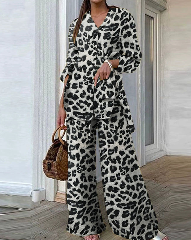 Women's Casual Shirt & Trousers Set