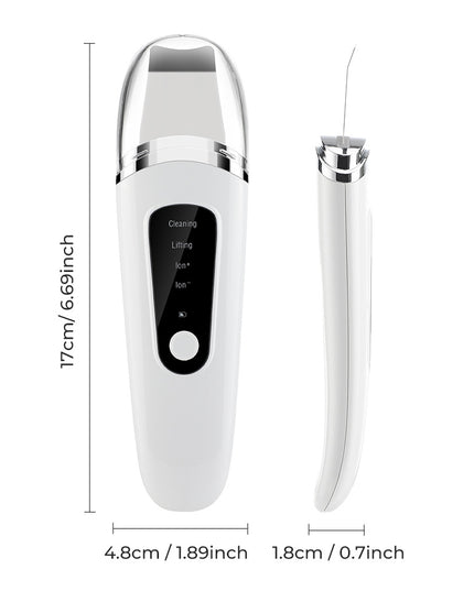 Ultrasonic Facial Beauty Device – 4-in-1 Deep Cleansing, Ion Therapy & Blackhead Removal