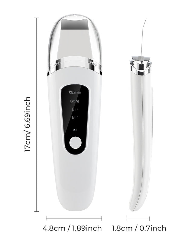 Ultrasonic Facial Beauty Device – 4-in-1 Deep Cleansing, Ion Therapy & Blackhead Removal