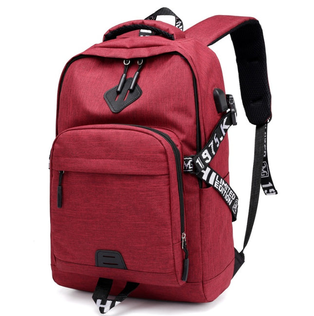 Laptop Backpack with USB Charging Port – 20–35L, Oxford Fabric, 3 Colors